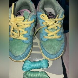 Nike Kids Pastel Blue and Green Sneakers